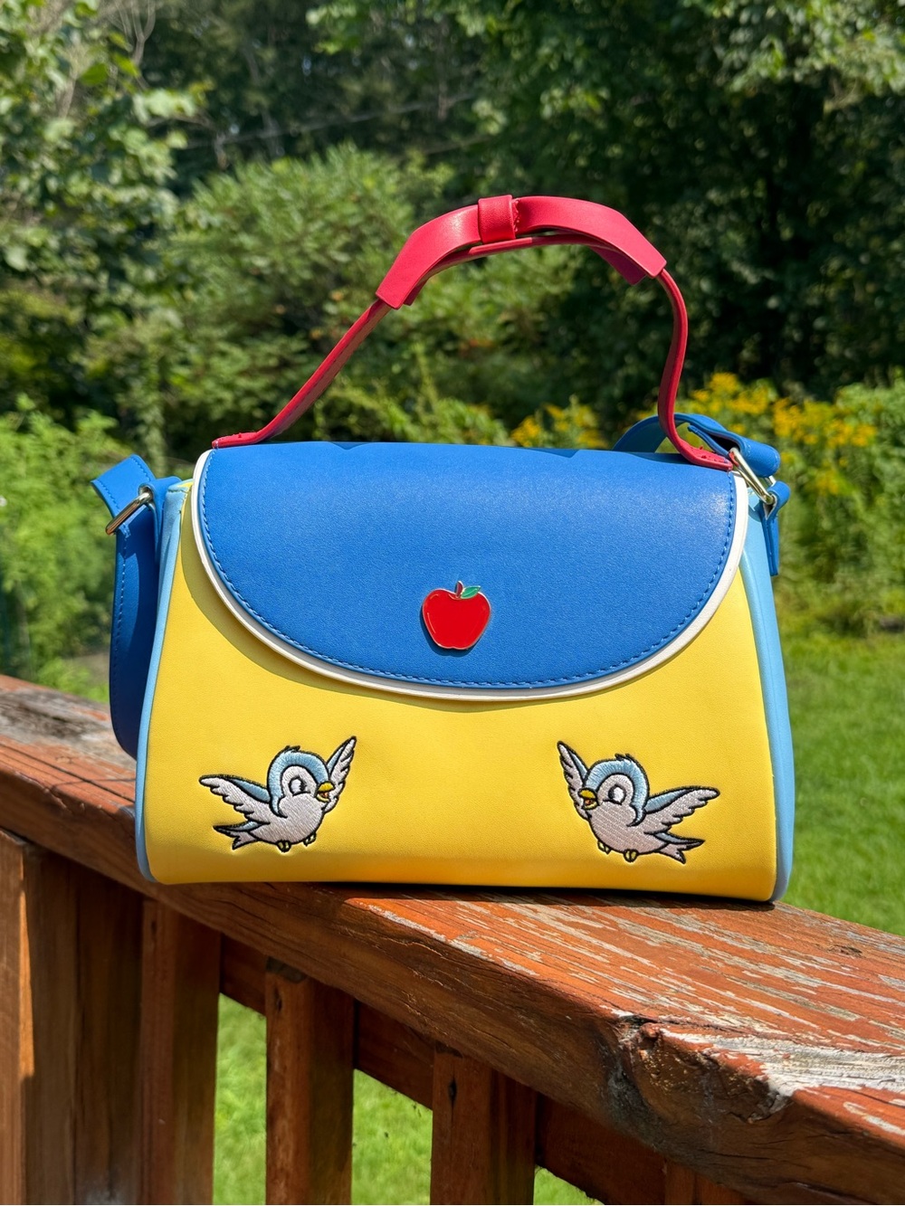 Loungefly Disney Princess Snow White Cosplay Bow Crossbody Handbag